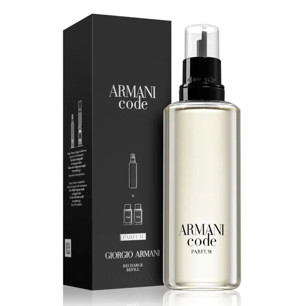 Pas Cher Luxe Arome Magasin -Pas Cher Luxe Arome Magasin Giorgio Armani Code for Men Parfum Refill 150ml Pack Shot